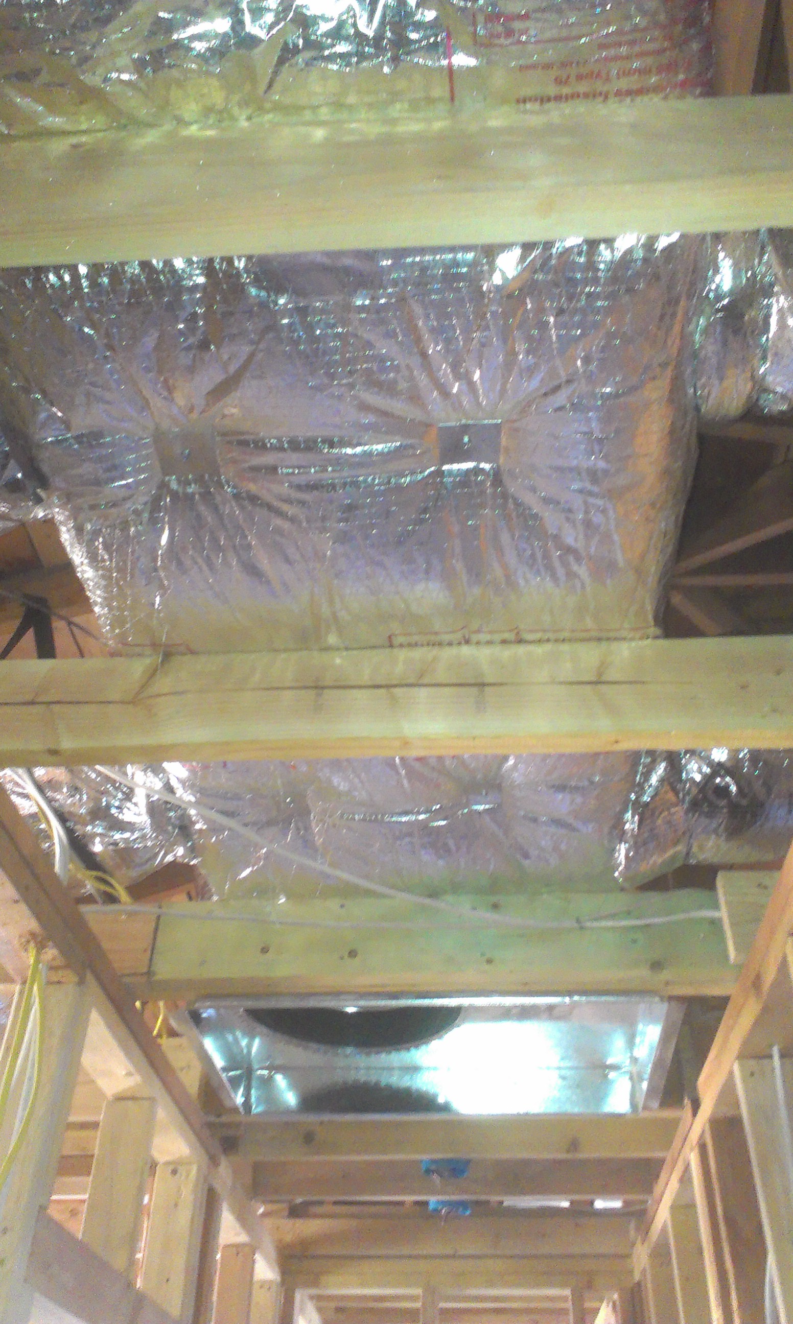 All new ducts installed in a central Phoenix home during renovation